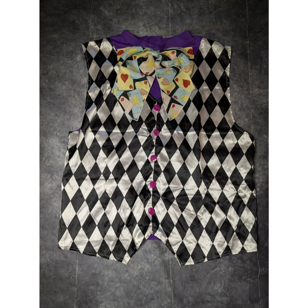 Dreamgirl Mens Mad Hatter Vest Halloween Costume Cosplay Show Size XL